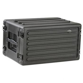 SKB Roto-Molded 6U Shallow Rack Case with Steel Rails