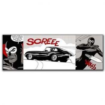 Panel Decorativo de Comics Diabolik - Listo para Colgar 138x48 cm