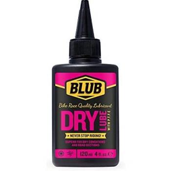 BLUB Dry Lube 120ml | Lubricante Seco Cadena Bicicleta, Grasa Teflon Bicicleta | PTFE Lubricante, Aceite Seco, Aceite Teflon | Engrasar Cadena Bici con Grasa Bicicleta MTB | Cera MTB, Rojo