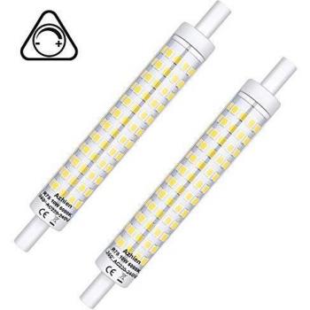 R7S LED Regulable 118mm, Azhien R7S LED 118mm 10W Blanco Frío 6000K R7S Socket J118 Bombilla,15mm X 118mm,230V AC,1000LM,360 Grados,Paquete de 2