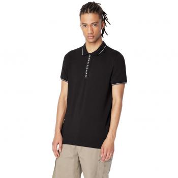 Armani Exchange Men's Black Polo Shirt XS - HANEMO Logo Design