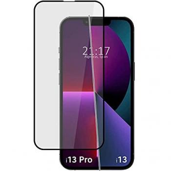 Protector de Cristal Templado 5D Completo con Adhesivo Total Negro para iPhone 13 / 13 Pro (6.1)