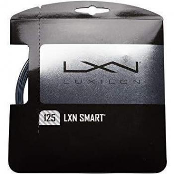 Luxilon Smart 130 Cordaje de tenis, Diámetro: 1,30 mm, Negro/blanco mate, WR8300901130