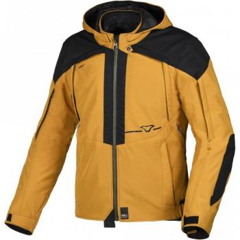 Macna Chaqueta de Moto Territor Gris Claro - Chaqueta textil impermeable para motocicletas, color gris claro, talla S