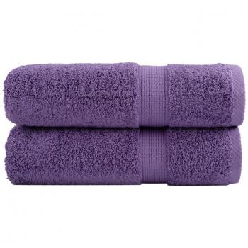Toallas de ducha SOLUND 2 unidades morado 70x140 cm 600 gsm