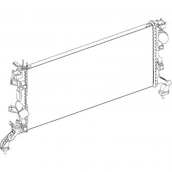 Radiador de refrigeración del motor HELLA PREMIUM LINE 8MK 376 745-231