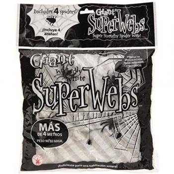 Tela de Araña Blanca con Arañas