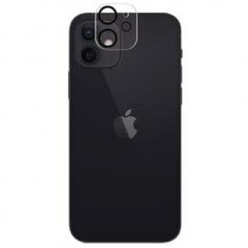 Protector de Cámara Antichoque Transparente para iPhone 12 Mini con Cristal Templado