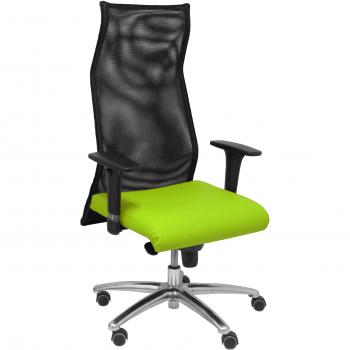 Sillón Sahuco similpiel verde pistacho