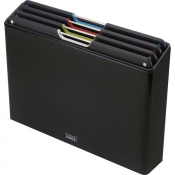 Set de 4 Tablas de Cortar Folio Negro Carbon (60171)