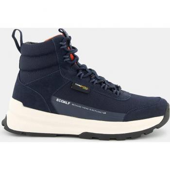 Ecoalf Botas de hombre en azul marino tipo trekking con collarín acolchado