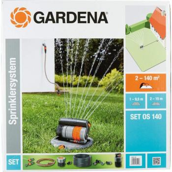 Sistema de Aspersor Gardena con Aspersor Cuadrado OS140