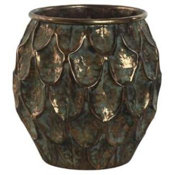 Macetero Home ESPRIT Dorado Metal Vintage 28 x 28 x 28 cm