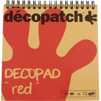 Décopatch BLOC030 - Un bloc à spirale de 48 feuilles de papier imprimé 15x15 cm, motifs assortis
