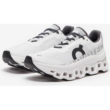 Zapatillas On Running Cloudmonster para mujer en color blanco, gris claro y negro - Talla 40