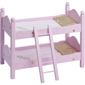 Litera de muñeca Olivias World TD-0095AP con accesorios, juguete de madera para muñecas de 18 pulgadas