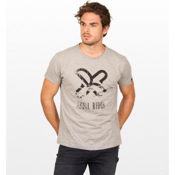 Camiseta de hombre de manga corta en algodón orgánico con dibujo frontal