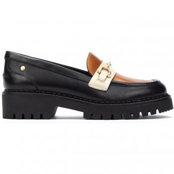 Mocasines de mujer de piel Pikolinos con detalle metálico
