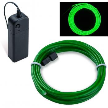 COVVY Cable LED Tira de Luces de Neon Flexible de Alimentado 3 Modos de Funcionamiento, Decoración de Coche, Fiestas, Disfraz de Carnaval