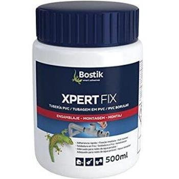 Bostik Cola TUBERIAS XPERT Fix PVC Bote 1 lt Transparente, Negro