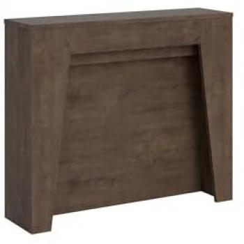 Consola extensible 90x25/211 cm Anea Nogal con extensiones internas