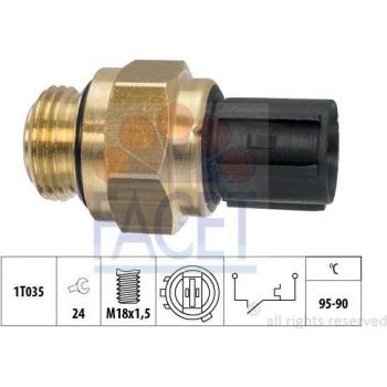 Interruptor de temperatura FACET 7.5196 para ventilador del radiador