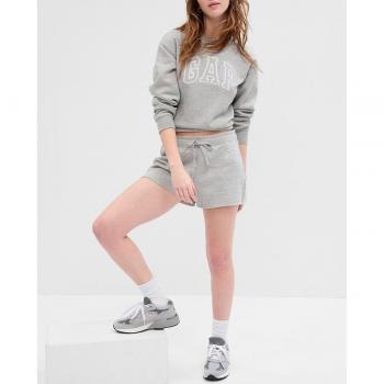 Shorts de Chándal GAP con Logo - Mujeres en Gris