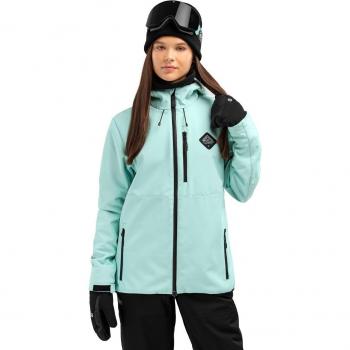 Chaqueta de esquí y nieve para mujer Siroko W2-W Senja Turquesa XS