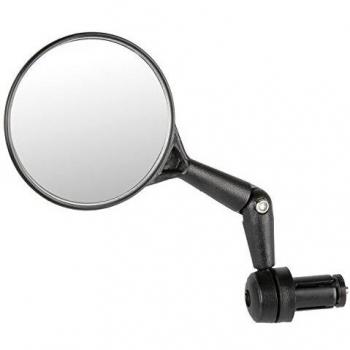 M-Wave Spy Maxi Retrovisor al Manillar, Unisex Adulto, Negro, Talla única
