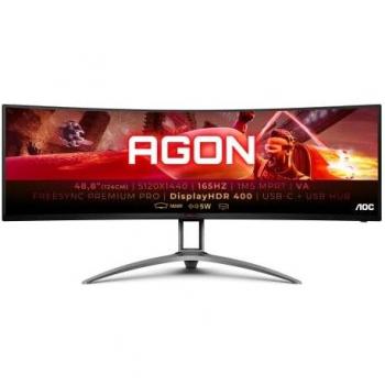 AOC Monitor Agon Gaming AG493UCX2-49 Dual QHD, USB-C 165Hz, VA, 1ms, FreeSync Premium Pro, FlickerFree, Low Blue Mode