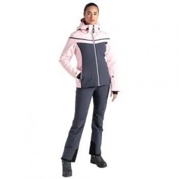 Chaqueta de Esquí Impermeable Flurry para Mujer Rosa Crystal/Ebony Talla 44
