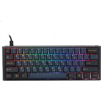 Teclado Mecánico Ducky ONE 3 Pro Nazca Line 60% RGB Tasa de Sondeo 8K MX2A-Speed Plata