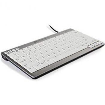 Teclado BakkerElkhuizen UltraBoard 950 USB QWERTY Internacional de EE.UU. Plata, Blanco