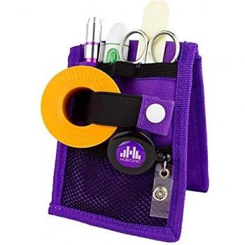 MINIKEEN'S, Salvabolsillos enfermera, Organizador bolsillo para enfermero, Morado, Mobiclinic