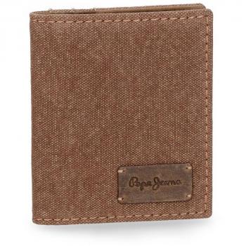Pepe Jeans Line Tarjetero, 10 cm, 0.08 Litros, Marrón