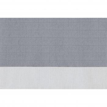 Achim Home Furnishings DRTV24GW12 Darcy Window Curtain Tier Pair & Valance Set, 58 x 24 with 14 Valance, Grey/White