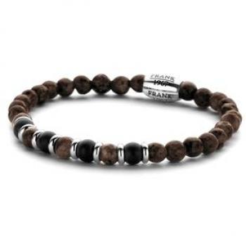 Pulsera Hombre Frank 1967 7FB-0257 - Pulsera de acero inoxidable, diseño moderno y elegante, cierre de seguridad, resistente al agua, ajuste personalizable