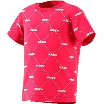 adidas I Lin Graph tee Camiseta, Unisex bebé, rosrea/Blanco, 92
