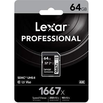 Lexar LESDMI64GB-1000 Micro SDXC Clase 10 UHS-II U3 microSDXC