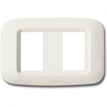 Placa Yes Tecno Lucida 2 Módulos Separados Blanca 45PY002BP