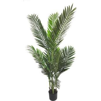 Planta artificial de interior Palma Areca 140 cm verde con maceta realista