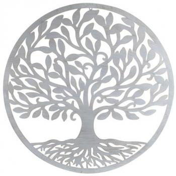 Signes Grimalt By Sigris - Decoración de Pared | Árbol de la Vida Pared - 82x1x82 cm, Metal - Color Gris