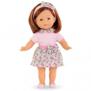 Muñeca Corolle Pia Pelirroja de Calidad para Niños +4 Años, color rosa oscuro liso con motivos