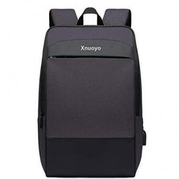 Xnuoyo 173 pulgadas mochila hombre impermeable mochila con puerto de usbzmochila de gran capacidad para hombre mujer oficina trabajo diario negocio multifuncional negro