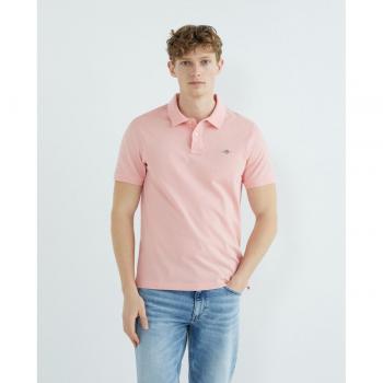 Polo de piqué Regular Fit Shield rosa Gant