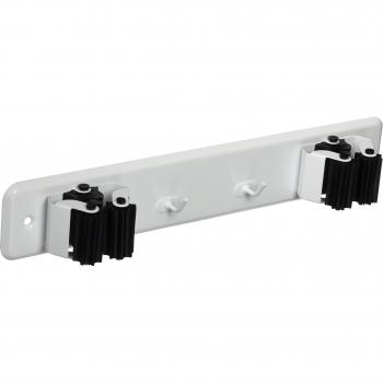 Brinox B70650D - Cuelga escobas con rodillos, 27,5 x 5 x 4,2 cm, color lacado blanco