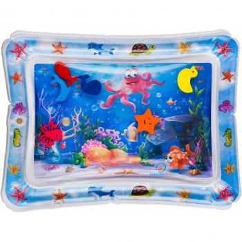 Splashin'kids Inflatable Tummy Time Premium Water mat Infants & Toddlers is The Perfect Fun time Play Activity Center Your Baby's Stimulation Growth