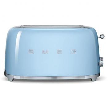 Smeg TSF02PBEU Toaster for Four Slices TSF02PBEU-pastel, Stainless Steel Plastic, Pastel Blue