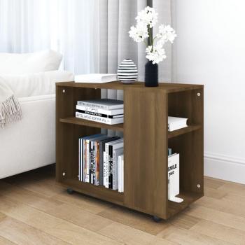 Mesa auxiliar de madera de ingeniería 70x35x55 cm en blanco, negro y gris, mesa de sofá, mesa de entrada para salón, consola de entrada, mueble recibidor, mesita