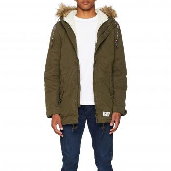 Tommy Jeans Hombre Lined Parka Parka Manga Larga  Verde